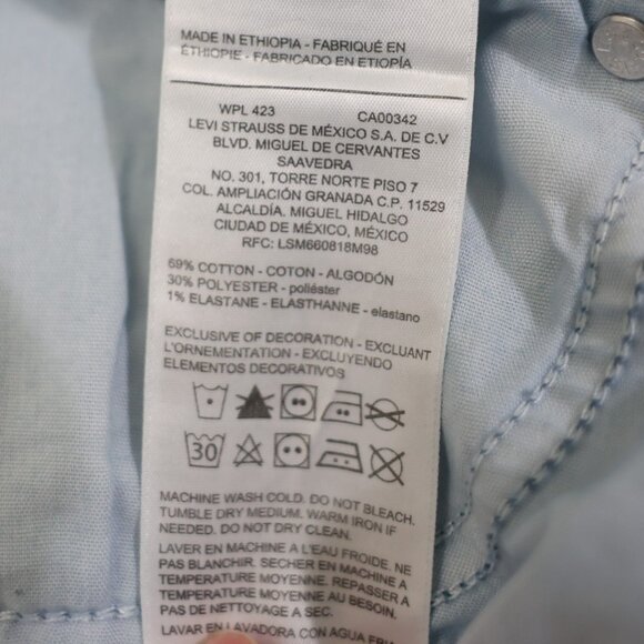 Levi's strauss women mid rise skinny jeans SIGNATURE size 30X30 - Picture 6 of 8